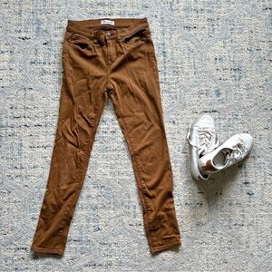 Madewell Women's High Riser Skinny Jeans in Brown